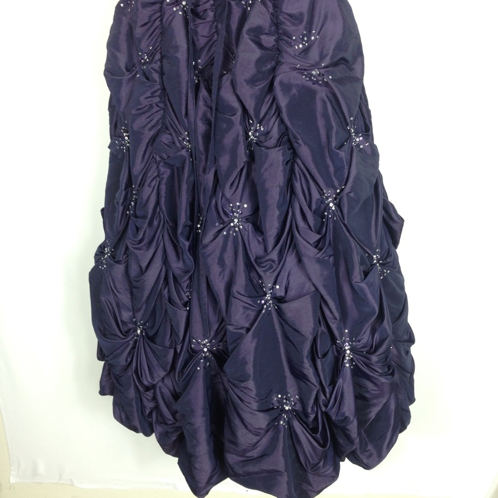 100% SILK Imperial Maggie Sottero Ball Gown Prom Wedding Quinceañera Dress - Picture 6 of 8